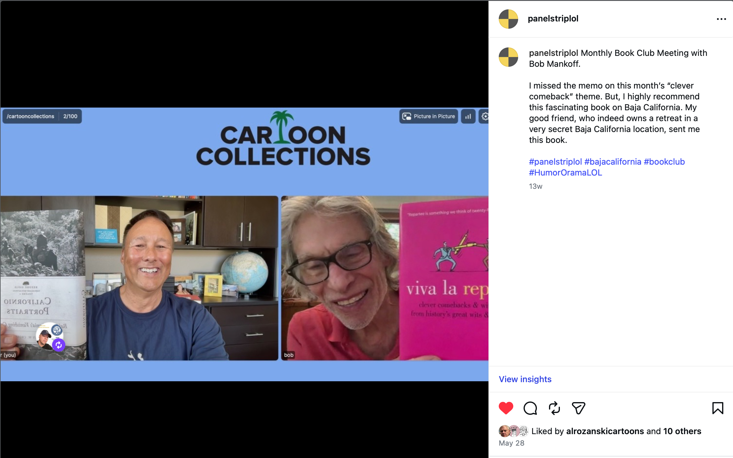 Video chat with Bob and Vic