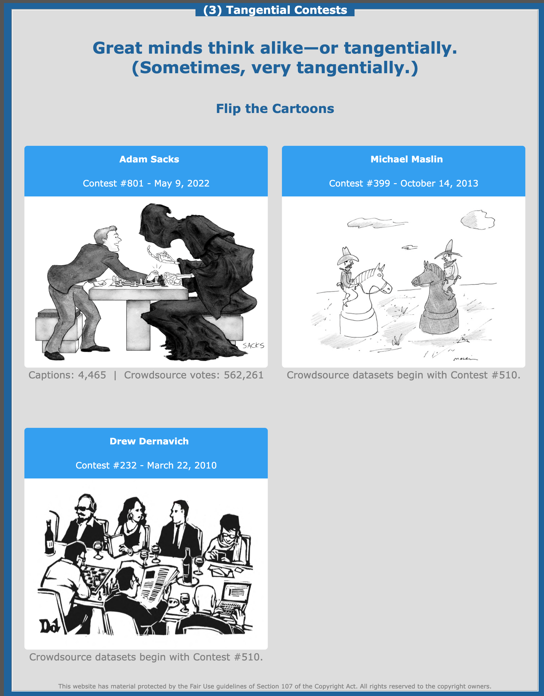 tangential contests