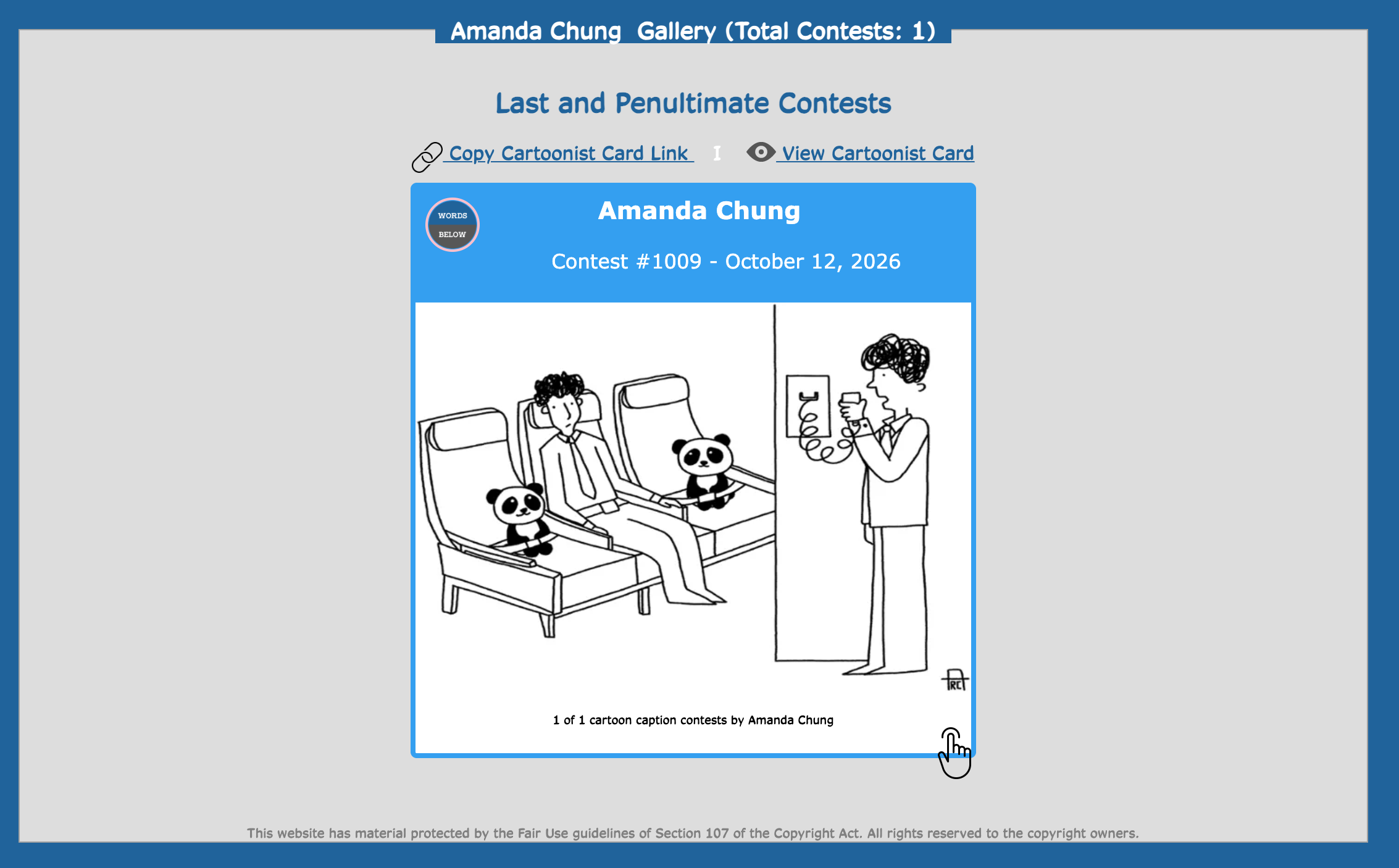 Contest #1008 News -<br>Traveling Pandas
